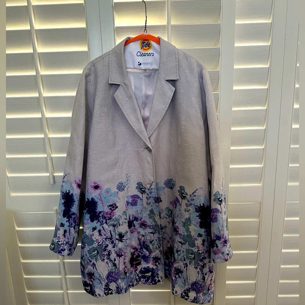 linen summer jacket size 2XL